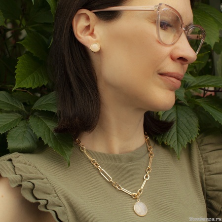 Колье Fiore Luna, ROSE QUARTZ